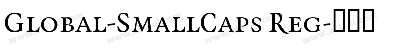 Global-SmallCaps Reg字体转换